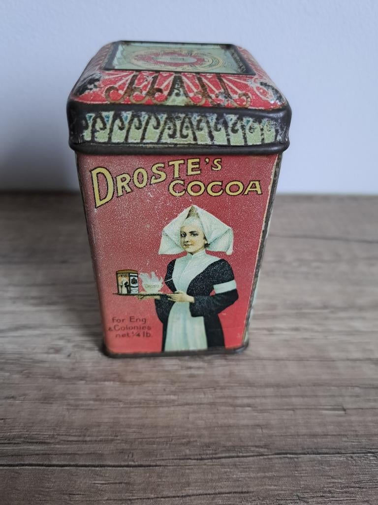 Droste blikje  for Eng & Colonies net 1/4 lb., Ophalen of Verzenden, Overige, Droste