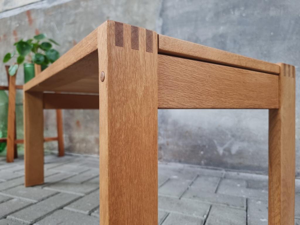 Vintage Deens Design Salontafel | Eiken Koffie Bijzet Tafel, Minder dan 45 cm, Gebruikt, Ophalen of Verzenden, Mid Century Deens Design Vintage