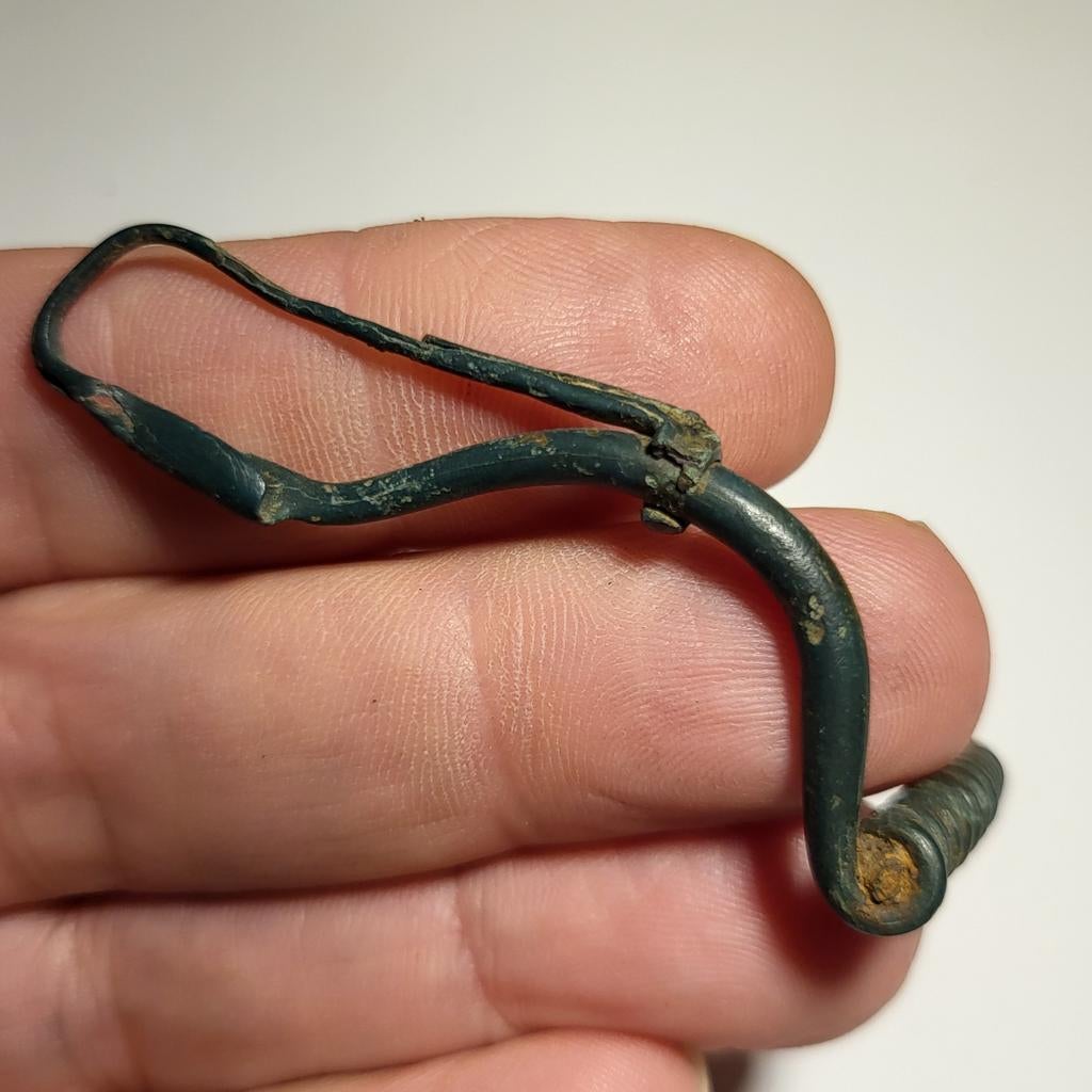 Bodemvondst bronzen la tene fibula #5, Ophalen of Verzenden