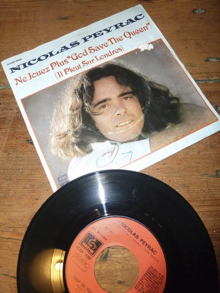 NICOLAS PEYRAC Ne Jouez Plus "God Save The Queen" 1978, Cd's en Dvd's, Vinyl Singles, Ophalen of Verzenden, Gebruikt, Pop