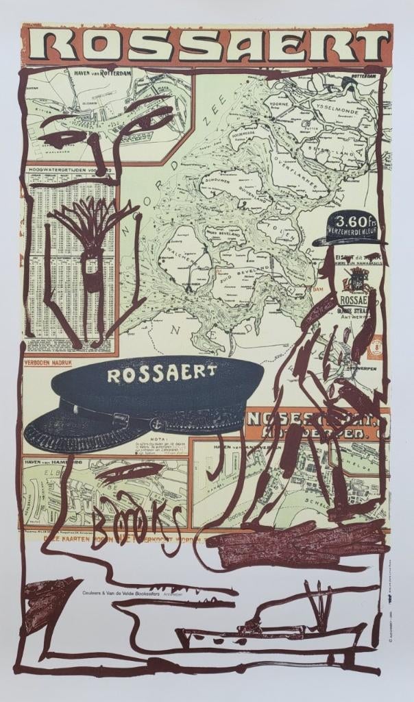 Pierre Alechinsky (1927- ) - Rossaert - Offset + catalogus, Antiek en Kunst, Kunst | Litho's en Zeefdrukken, Ophalen of Verzenden