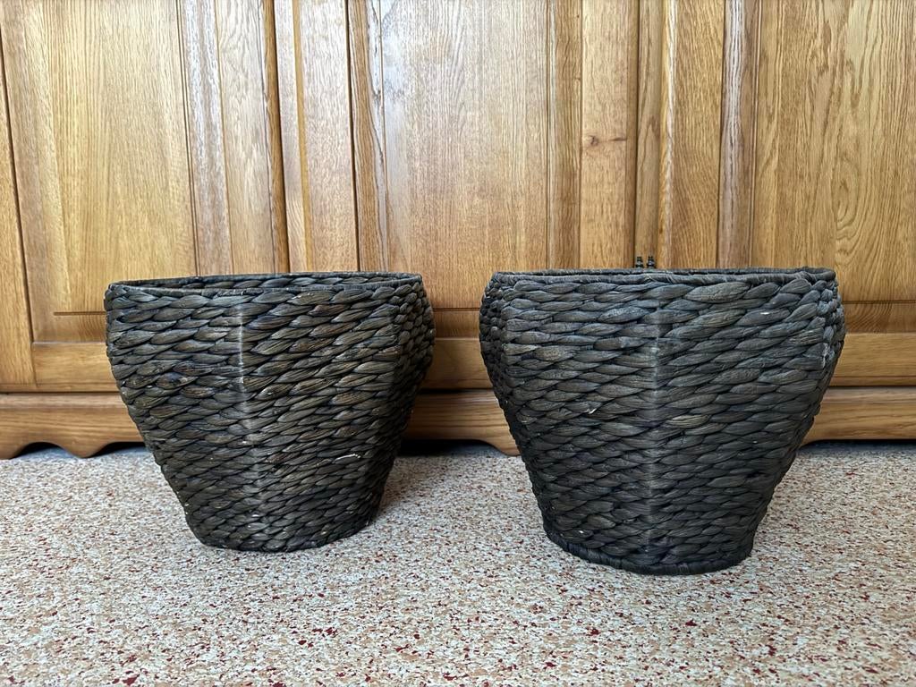 Set van 2 grote IKEA DRUVFLÄDER Sierpotten, Ophalen of Verzenden, Gebruikt