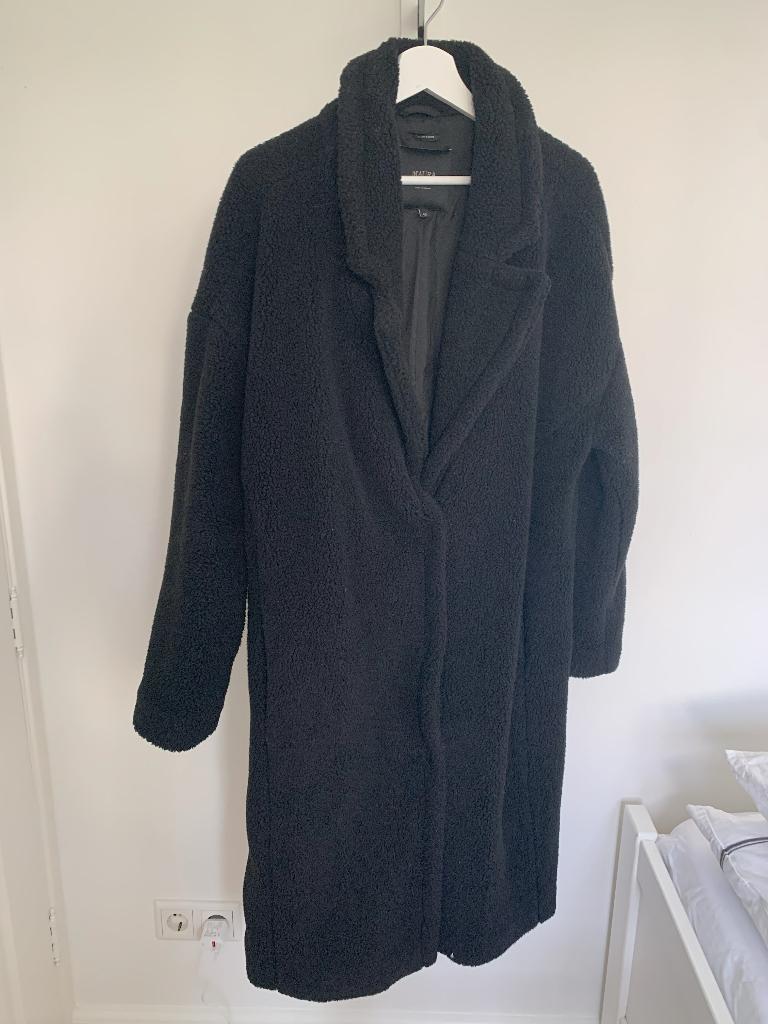 Maura winterjas zwart, Ophalen, Zo goed als nieuw, Maat 42/44 (L), Zwart