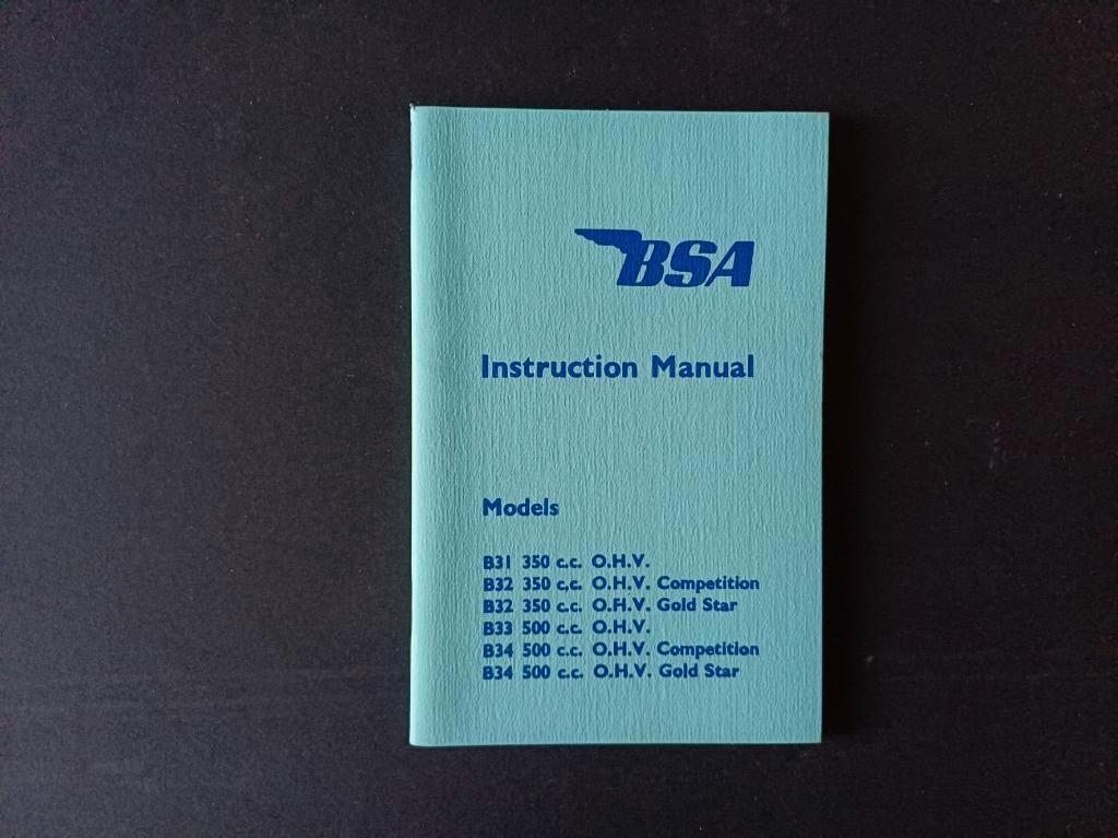 BSA Instruction Manual Instructieboekje, Ophalen of Verzenden, Overige merken