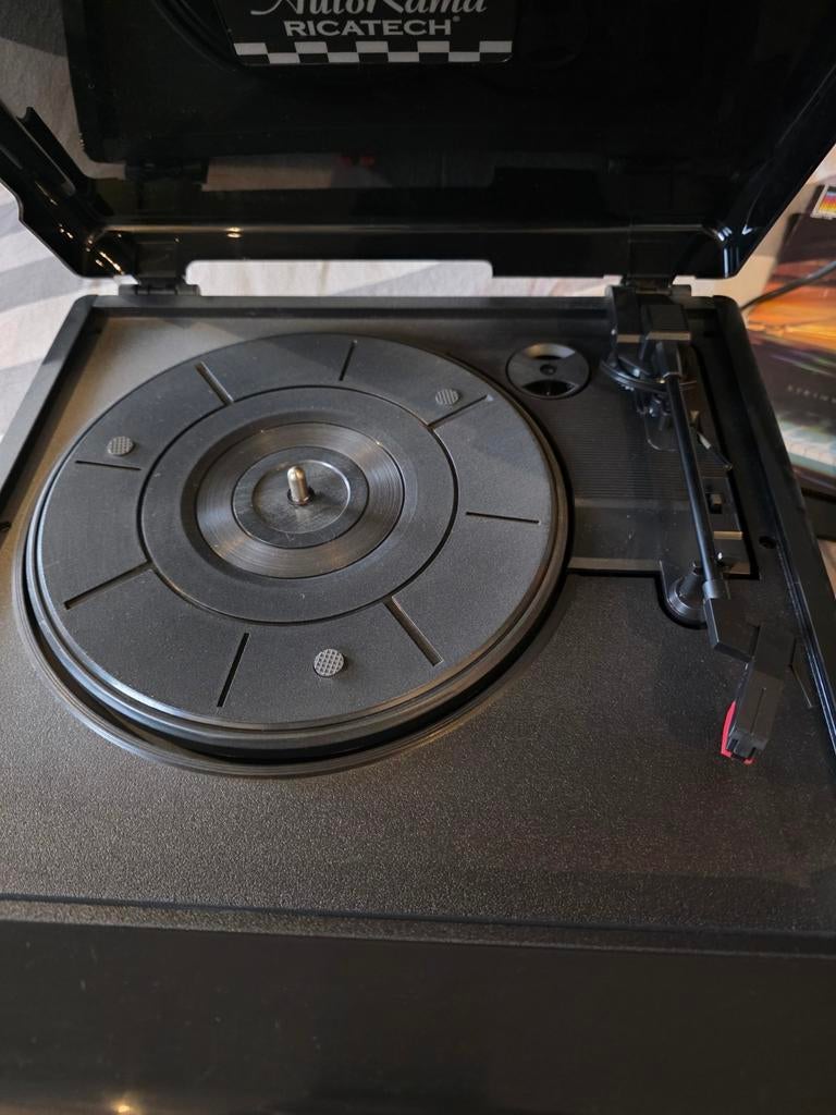 Retro Platenspeler met Radio & CD Speler - Ricatach, Ophalen of Verzenden, Overige merken