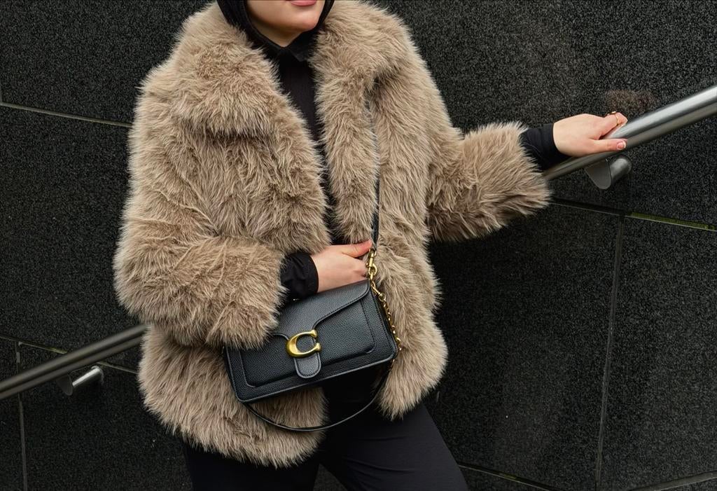 Fur coat, Ophalen of Verzenden, Nieuw, Maat 42/44 (L), Beige