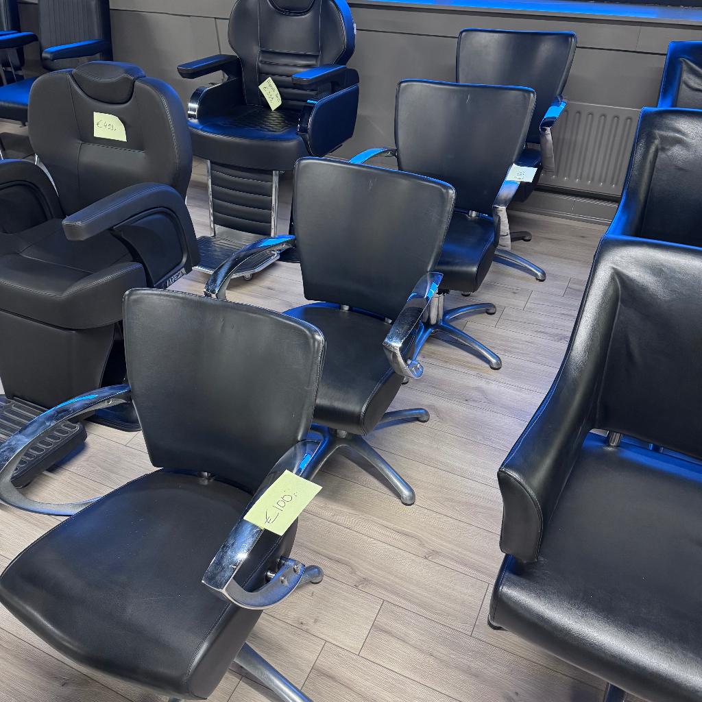 kappersstoel knipstoel 4 stuk kapsalon thuiskapper pompstoel, Ophalen, Nieuw