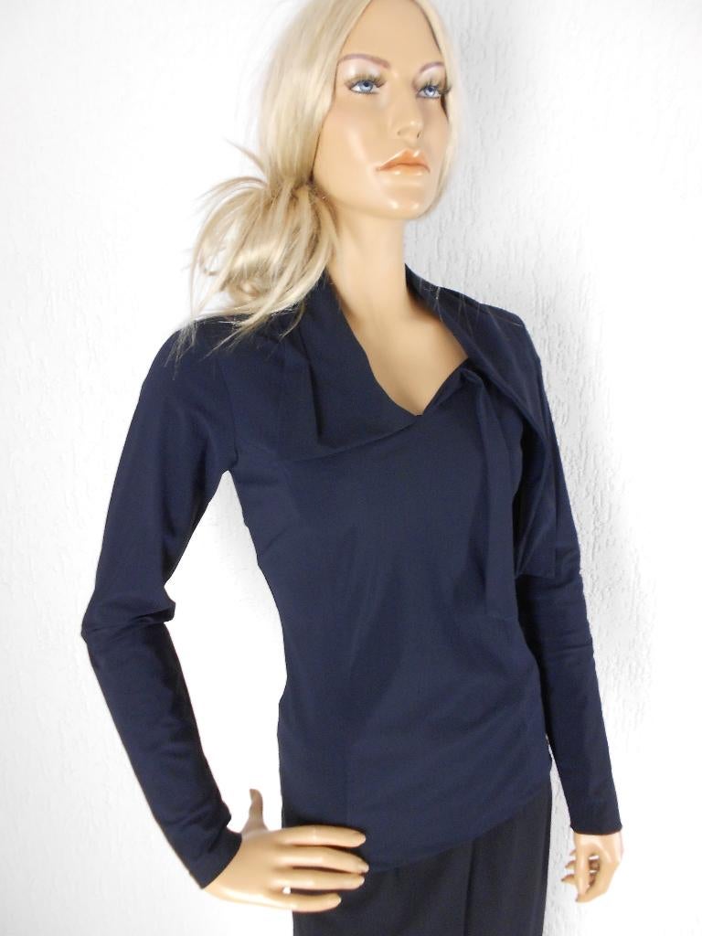 Donna Due top als nieuw blauw stijlvol chique M 38, Maat 38/40 (M), Zo goed als nieuw, Lange mouw, Verzenden