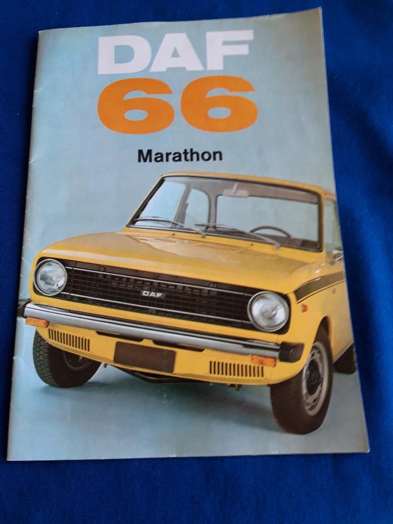 Daf 66 Marathon modeljaar 1973 - introductie folder, Engels, Daf variomatic, Ophalen of Verzenden, Zo goed als nieuw, Overige merken