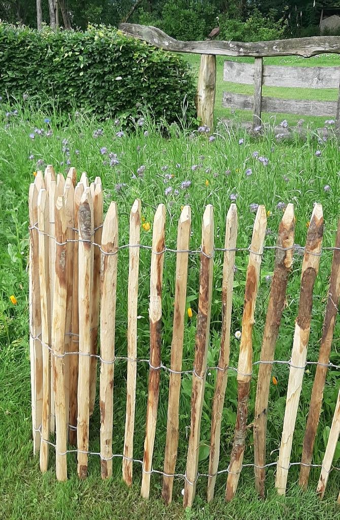 Kastanjehout schapenhek palen, Ophalen of Verzenden, Nieuw, Hout, Tuinhek