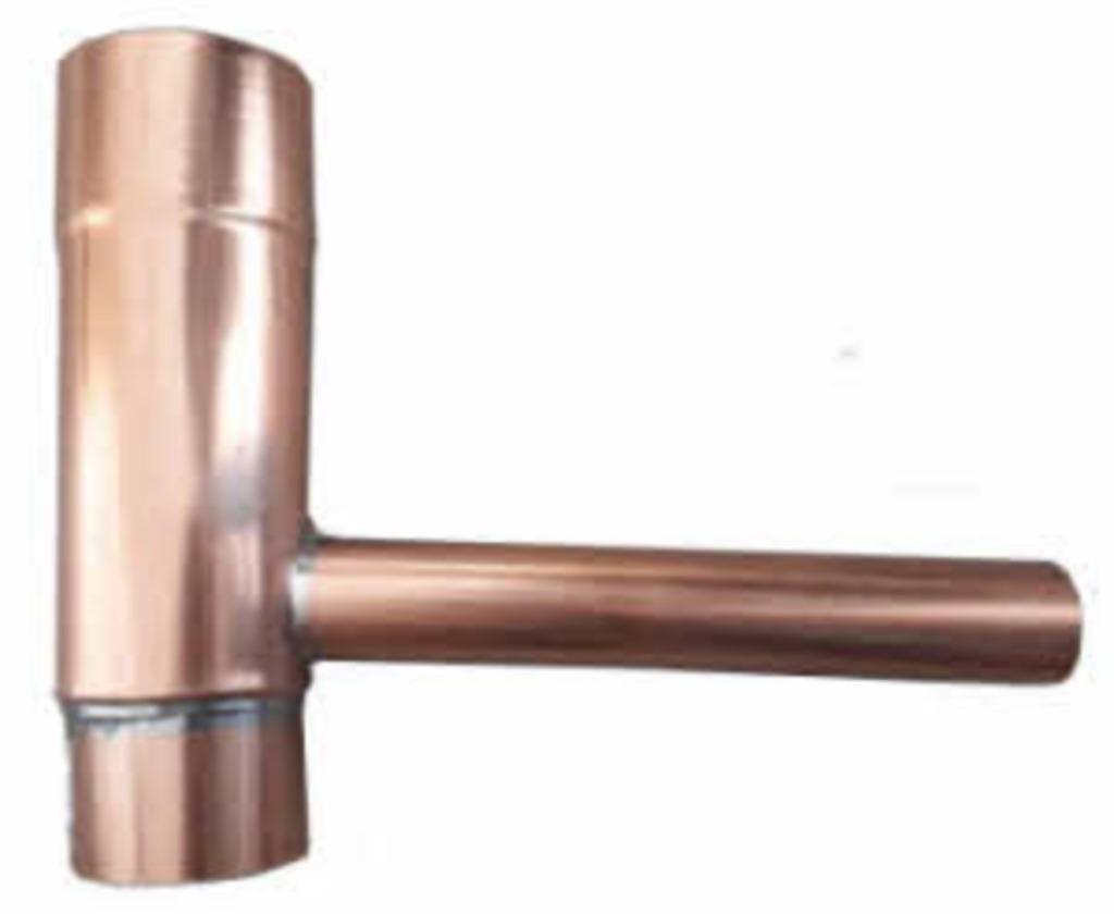 Koperen/Zinken Regentonvuller ø80  VANKOPERTOTZINK