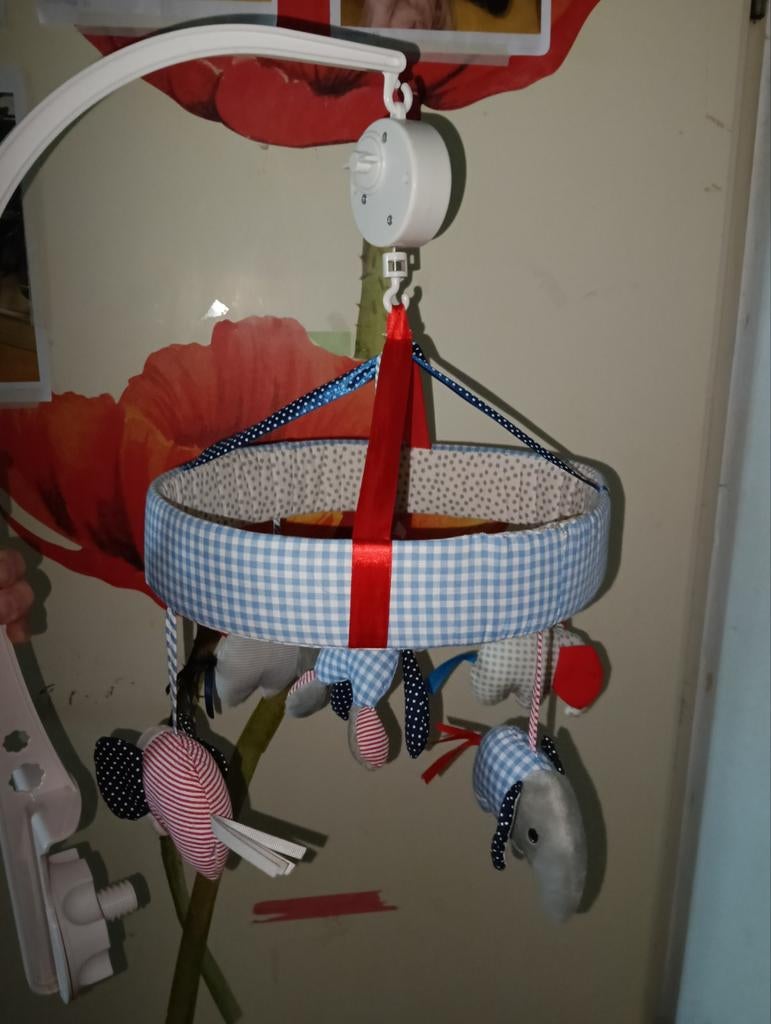 Handgemaakte Boxmobiel, Ophalen, Zo goed als nieuw, Mobiel, Met geluid