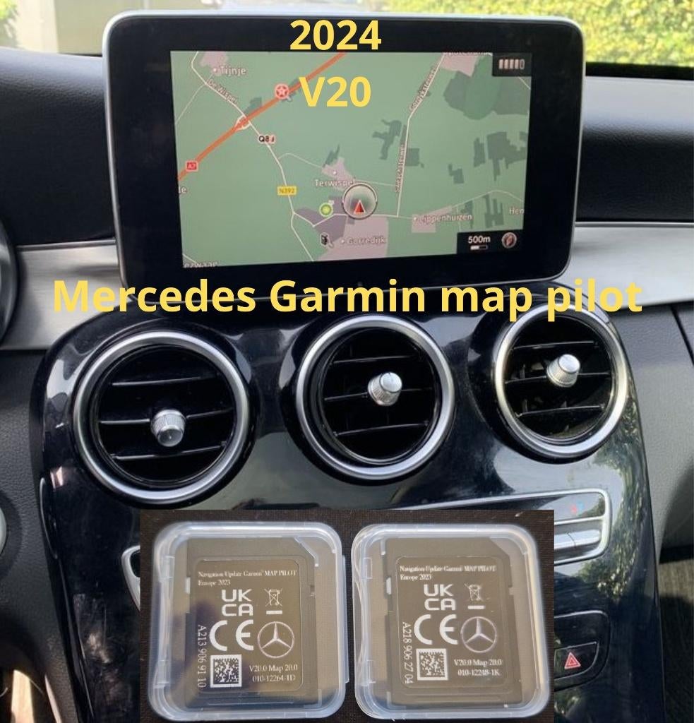 Mercedes navigatie SD, update V20 Star 1+2 Garmin map Pilot, Garmin, Heel Europa, Nieuw, Ophalen of Verzenden