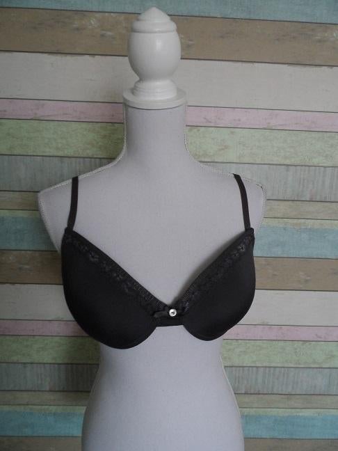 (BH01) Antraciet BH – 80C, Kleding | Dames, Ondergoed en Lingerie, BH, Zwart, Ophalen of Verzenden