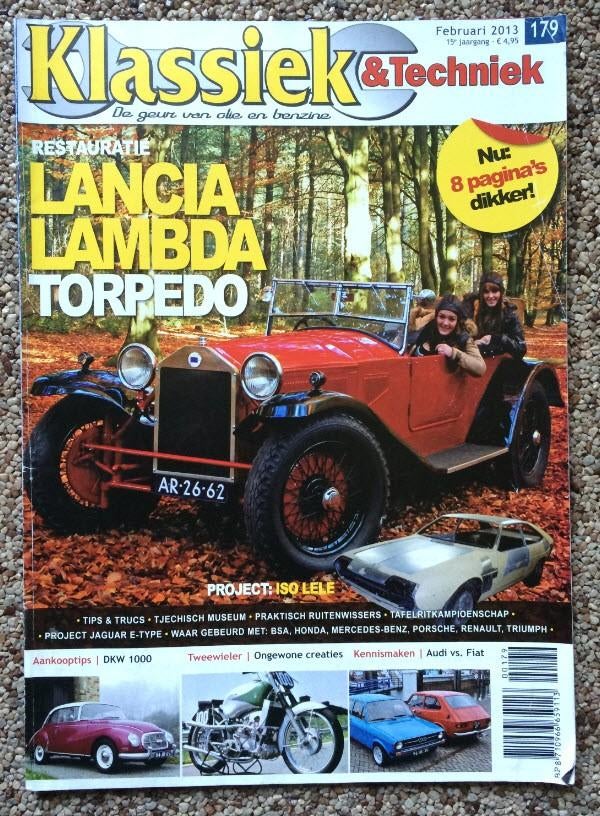 KT: Lancia Lambda Torpedo, DKW 1000, Audi 50, Fiat 127, Iso, Ophalen of Verzenden, Zo goed als nieuw, Algemeen