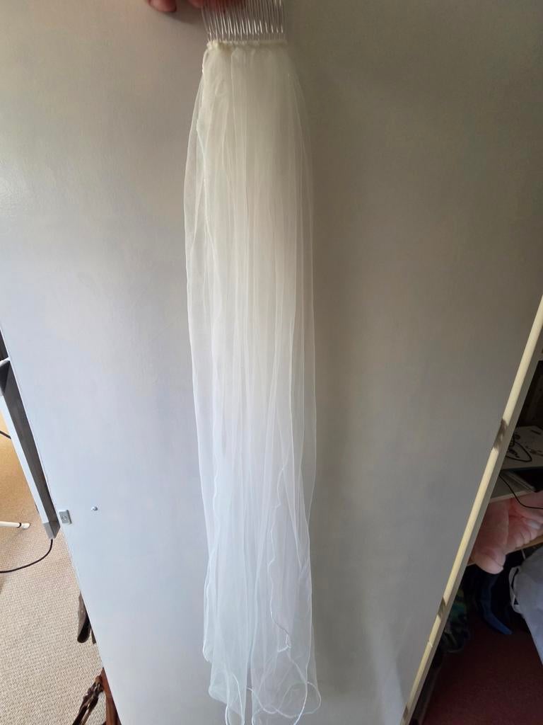 Sluier, Ophalen of Verzenden, Zo goed als nieuw, Wit, Accessoires