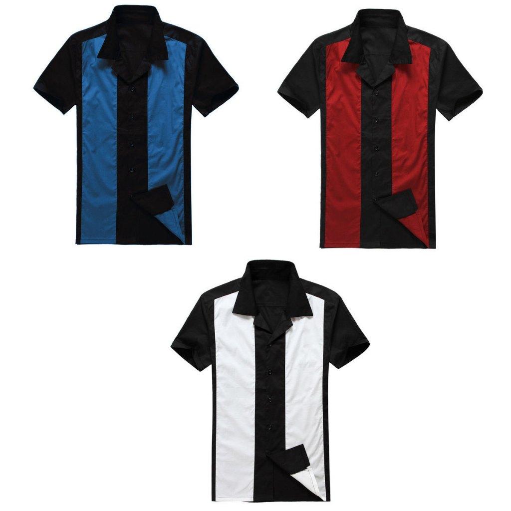 Rockabilly overhemd shirt retro vintage bowling S M L XL, Verzenden, Nieuw, Overige kleuren, Overige halswijdtes