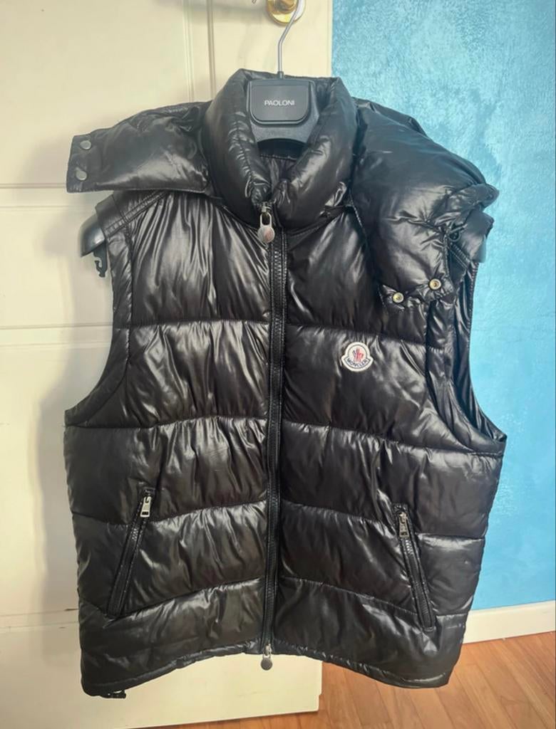 Moncler Bodywarmer Maat S - Zwart, Ophalen of Verzenden, Zo goed als nieuw, Maat 46 (S) of kleiner, Zwart