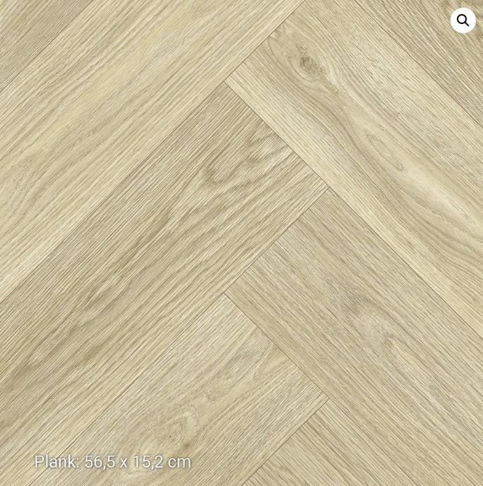 560x400 interfloor vinyl visgraat WWW VLOERENOUTLETZWOLLE NL, Ophalen of Verzenden, Nieuw, 75 m² of meer, Vinyl