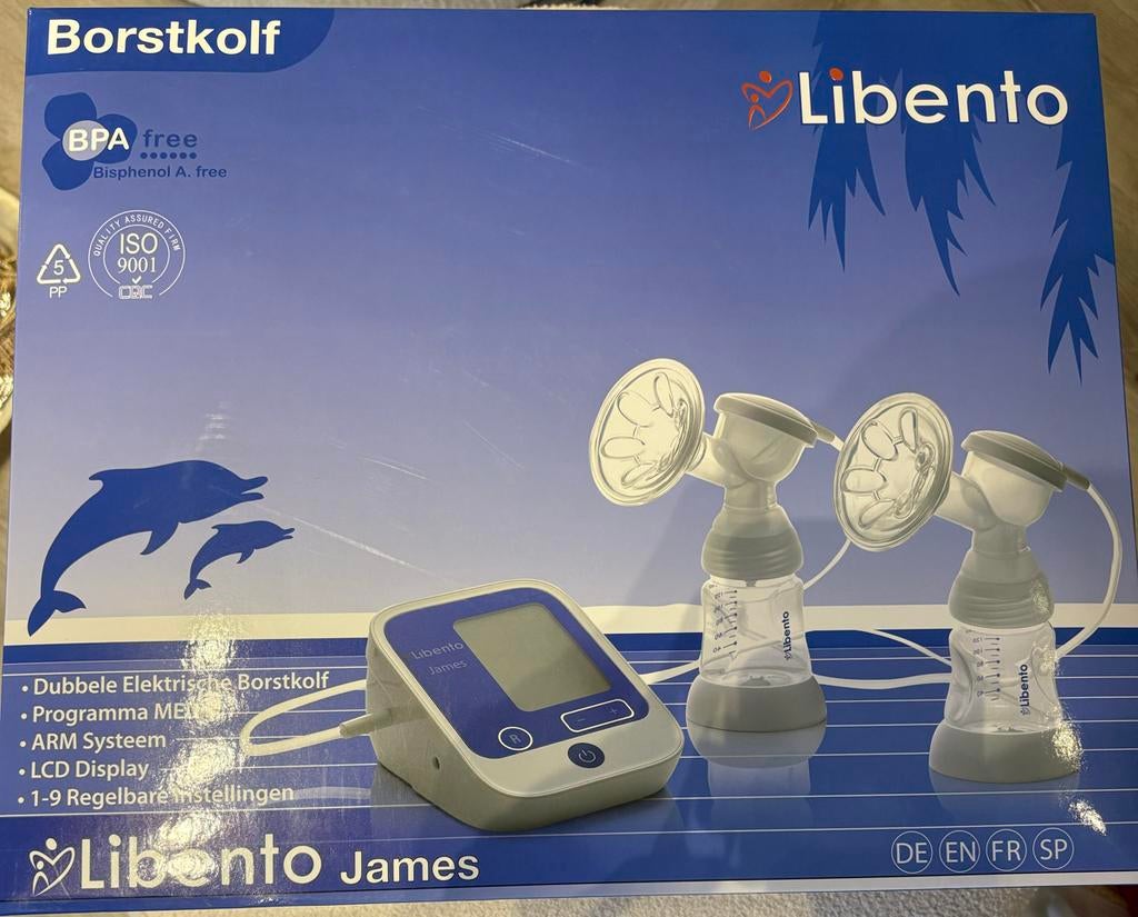 Libento James Dubbele Elektrische Borstkolf, Ophalen of Verzenden, Zo goed als nieuw, Borstkolf