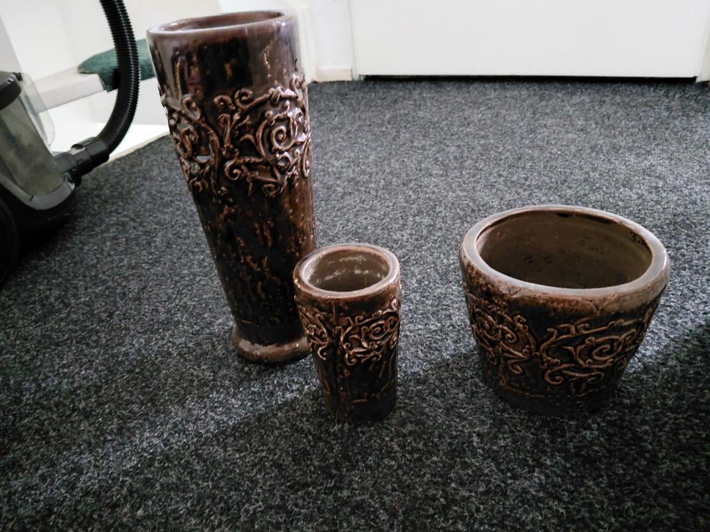 Ptmd, Rond, Ophalen of Verzenden, Aardewerk, Minder dan 40 cm