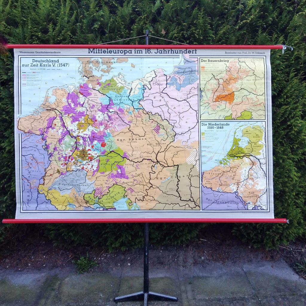 Grote wandkaart Midden-Europa in de 16e eeuw, Ophalen, Aardrijkskunde