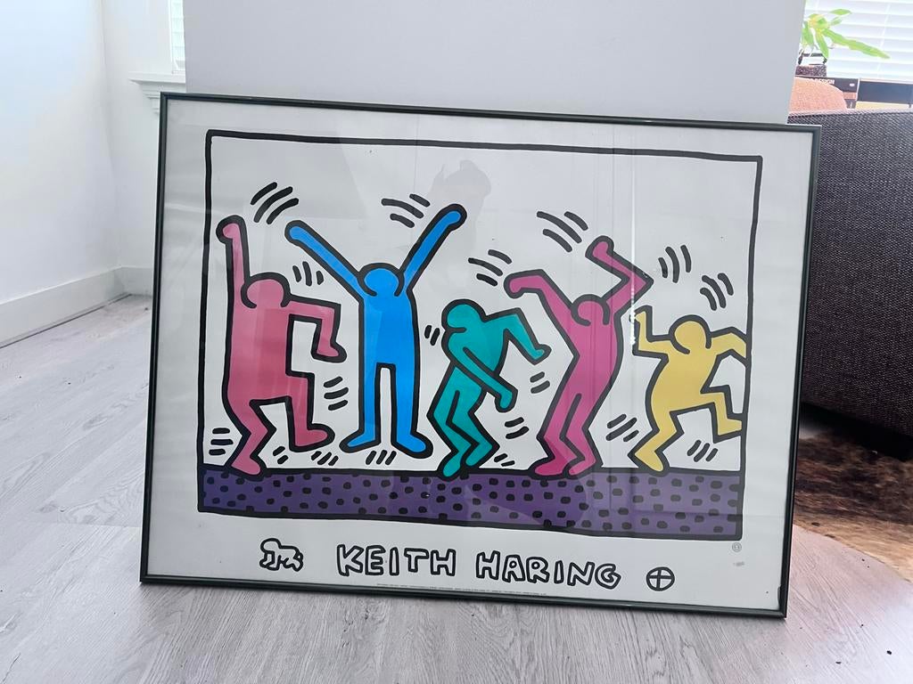 Keith Haring Poster in Lijst - 60x80cm, Ophalen