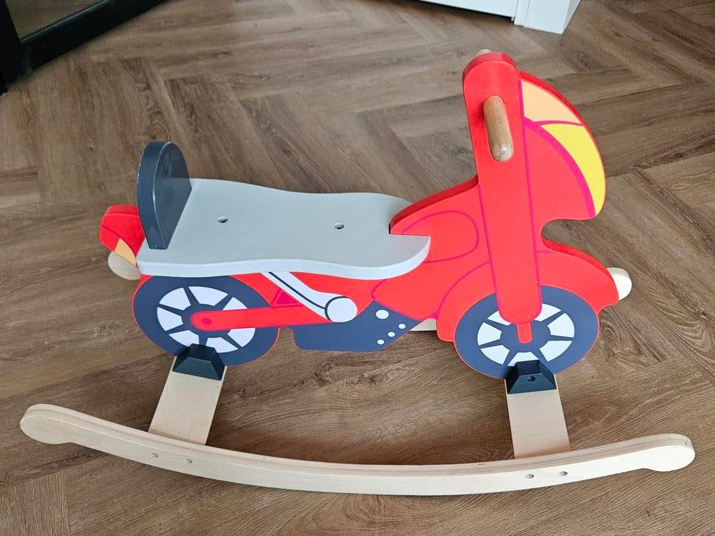 Goki Houten Hobbel Motor, Ophalen, Zo goed als nieuw