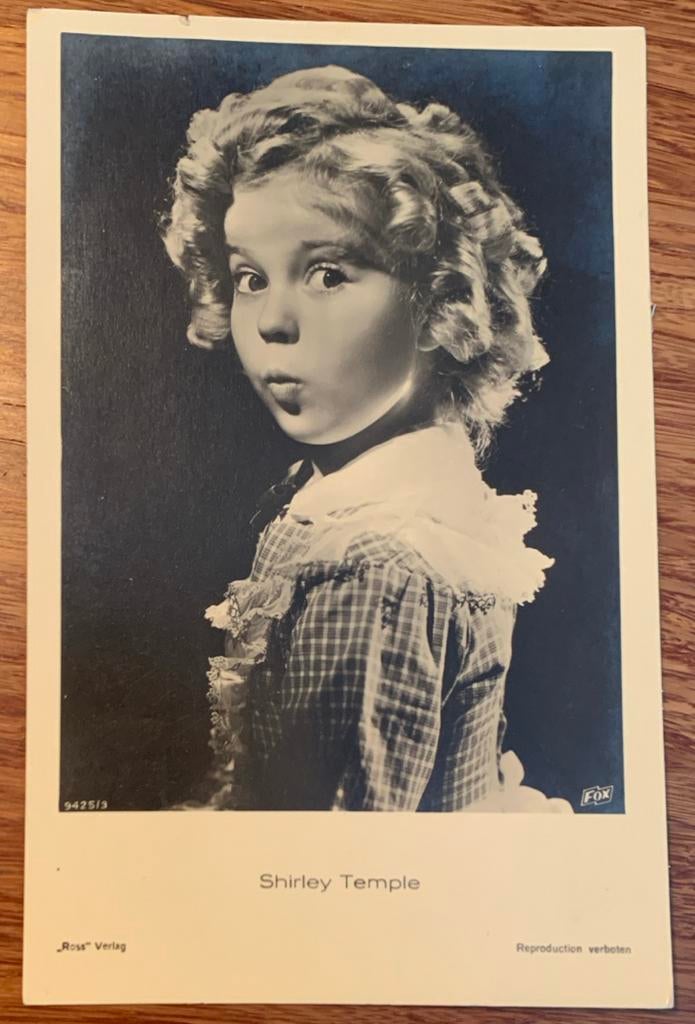 Shirley Temple Ansichtkaart, Verzamelen, Ophalen of Verzenden, 1920 tot 1940, Gelopen, Duitsland