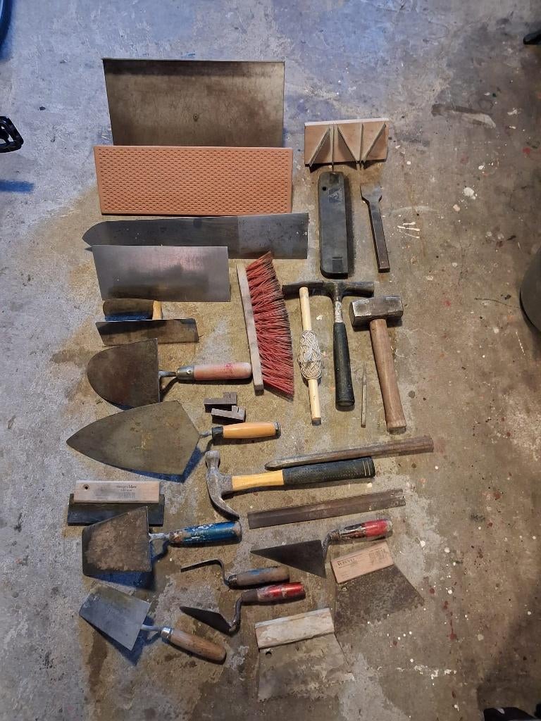 metsel gereedschap, Ophalen, Gebruikt