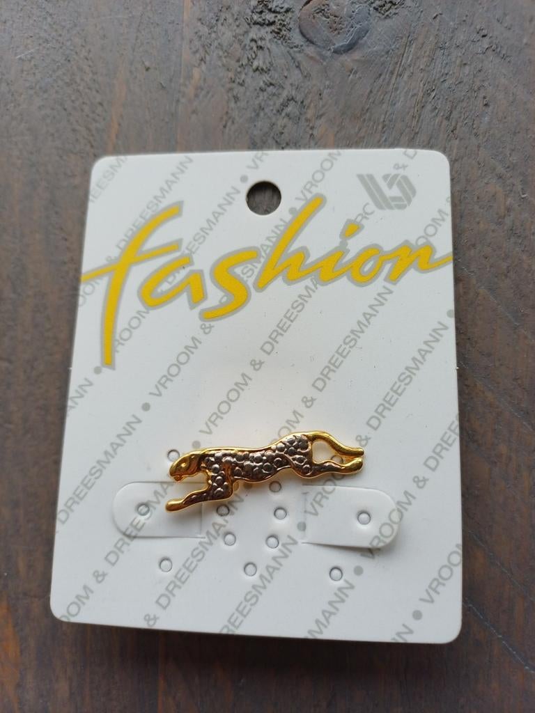 Jaguar Pin goudkleurig, Effen, Geel, Ophalen of Verzenden, Zo goed als nieuw