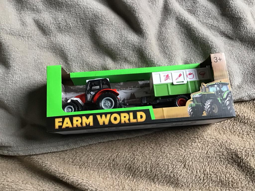 Farm World Tractor met Aanhanger - Nieuw!, Ophalen of Verzenden, Nieuw