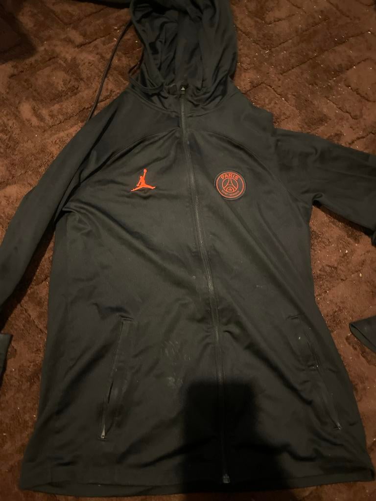 Jordan PSG Trainingspak Vest, Ophalen, Zo goed als nieuw, Maat 46 (S) of kleiner, Zwart