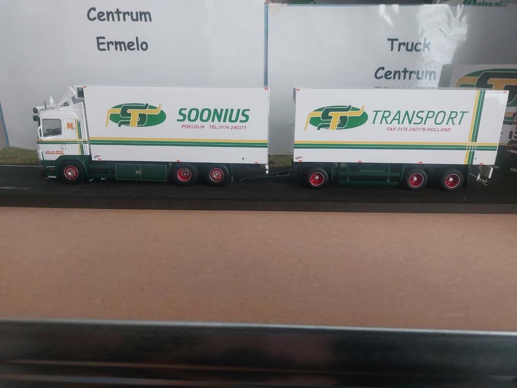 Van der Hout Transport soonius Scania 144-530 motorwagen met, Hobby en Vrije tijd, Modelauto's | 1:50, Ophalen of Verzenden, Nieuw
