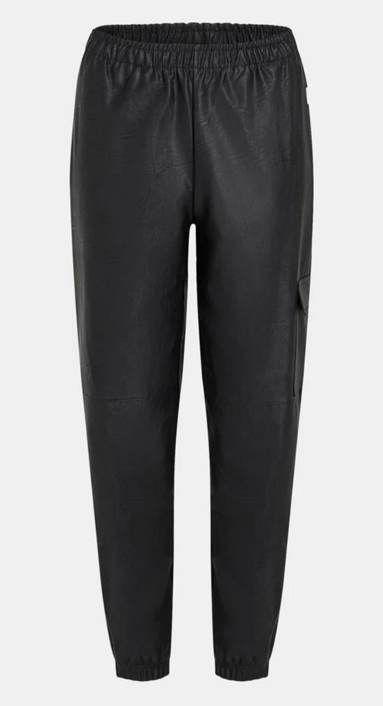 Penn & Ink PU Cargo broek zwart - Maat S, Penn & Ink, Zwart, Ophalen of Verzenden, Zo goed als nieuw