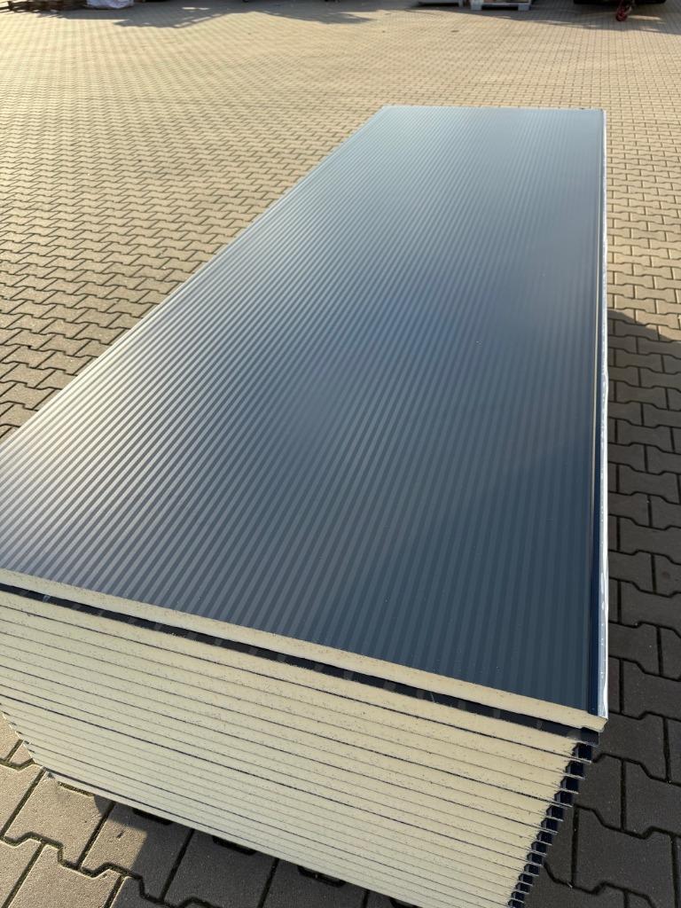 Sandwichpanelen 40mm RAL7016 beide zijden antraciet microrib, Ophalen, Nieuw, Overige materialen, 20 tot 50 mm