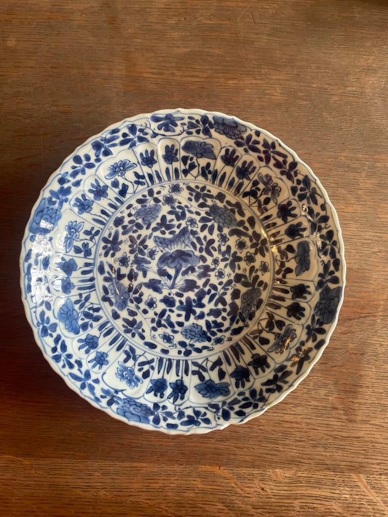 Kangxi Blauw Wit Bord - Chinees Porselein, Antiek en Kunst, Antiek | Keramiek en Aardewerk, Ophalen of Verzenden