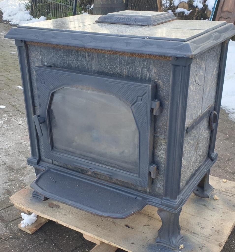 houtkachel altech vision 14 kw, Huis en Inrichting, Kachels, Ophalen, Gebruikt, Houtkachel, Vrijstaand