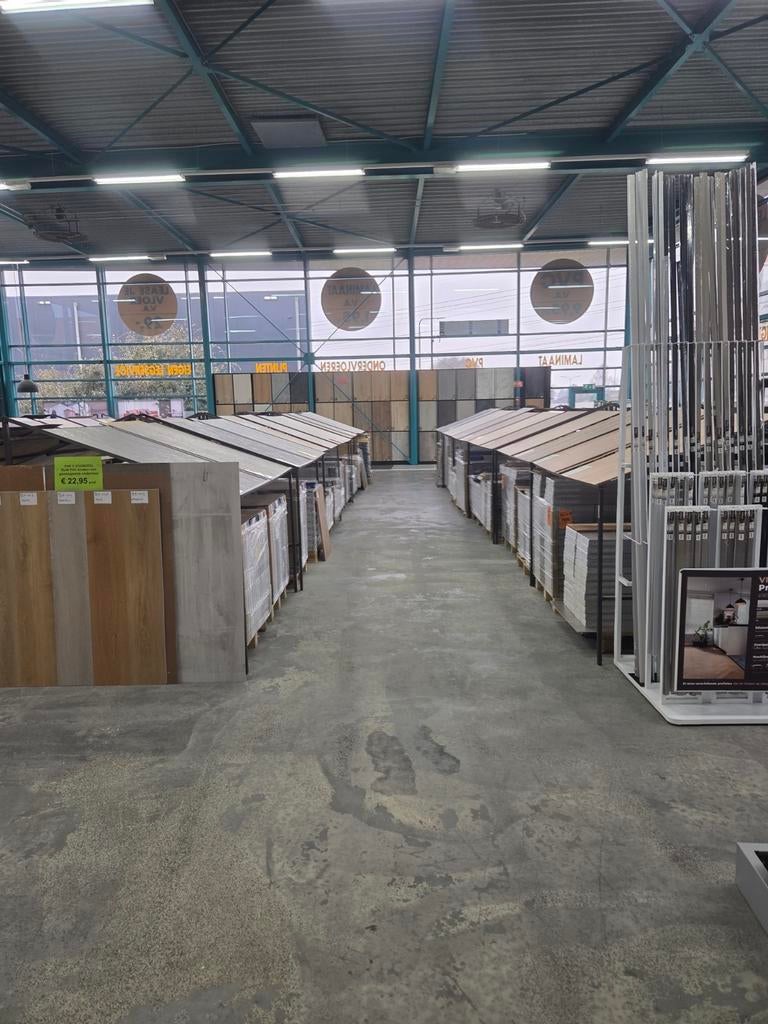 lijm pvc wit ultimo cement stone 46126, Ophalen, 75 m² of meer, Wit, Nieuw