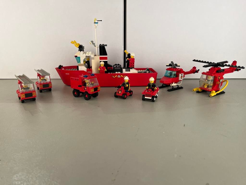 Lego Vintage Brandweer Thema - 8 Sets in 1 Koop, Ophalen of Verzenden, Gebruikt, Complete set, Lego