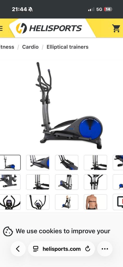 Infiniti VG50BS-BT Elliptical Trainer, Ophalen, Zo goed als nieuw, Crosstrainer