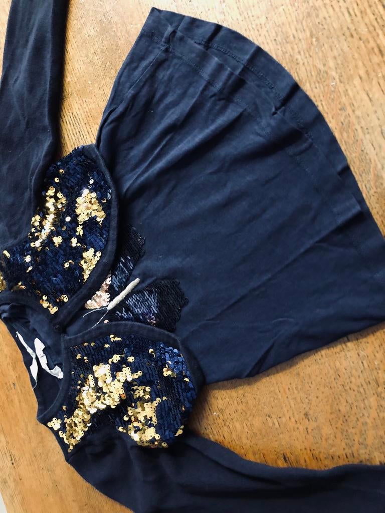 Shirt met bolero maat 110/116, Ophalen of Verzenden, Zo goed als nieuw, Meisje, Shirt of Longsleeve