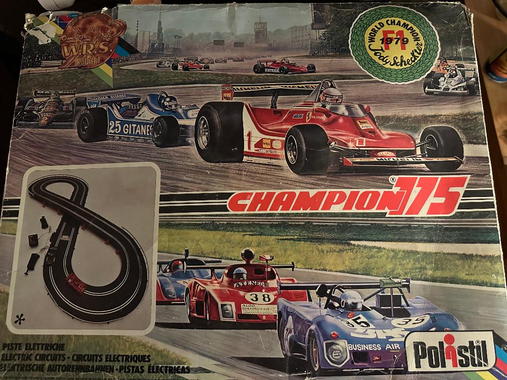 POLISTIL racebaan 1979 Champion 175 Jody Scheckter, Zelf te bouwen, Elektrisch, Ophalen, Overige merken