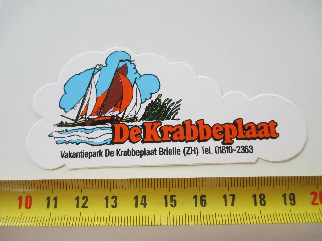 sticker Brielle (ZH) De Krabbeplaat Vakantiepark, Ophalen, Zo goed als nieuw
