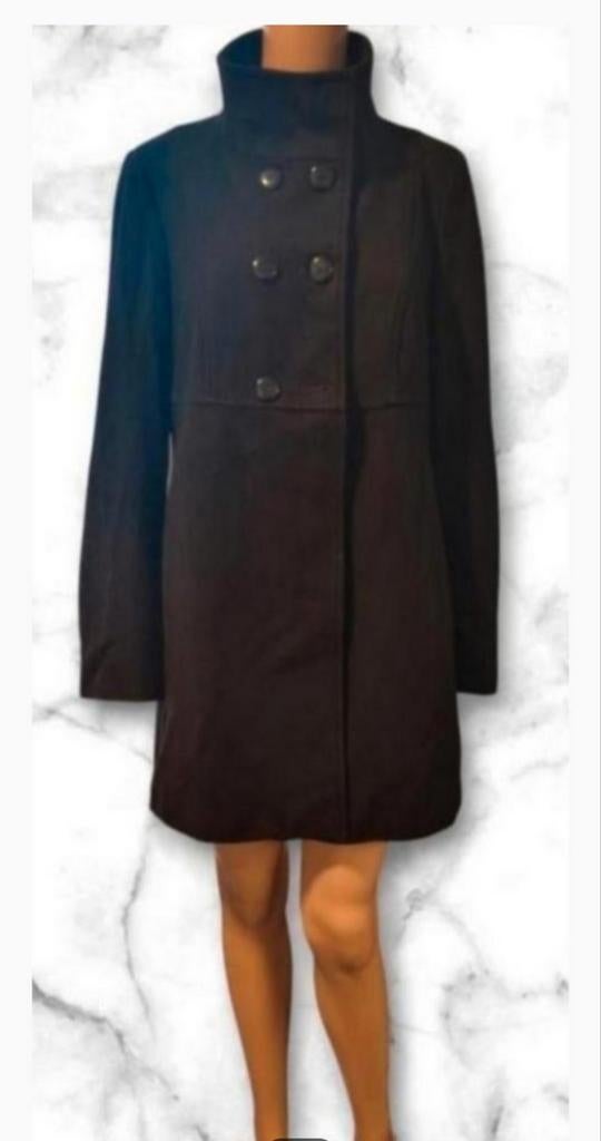 ✨️BENETTON Wollen Jas Maat 46 (M) - Met BUNDELKORTING‼️✨️, Kleding | Dames, Jassen | Winter, Zo goed als nieuw, Maat 38/40 (M)