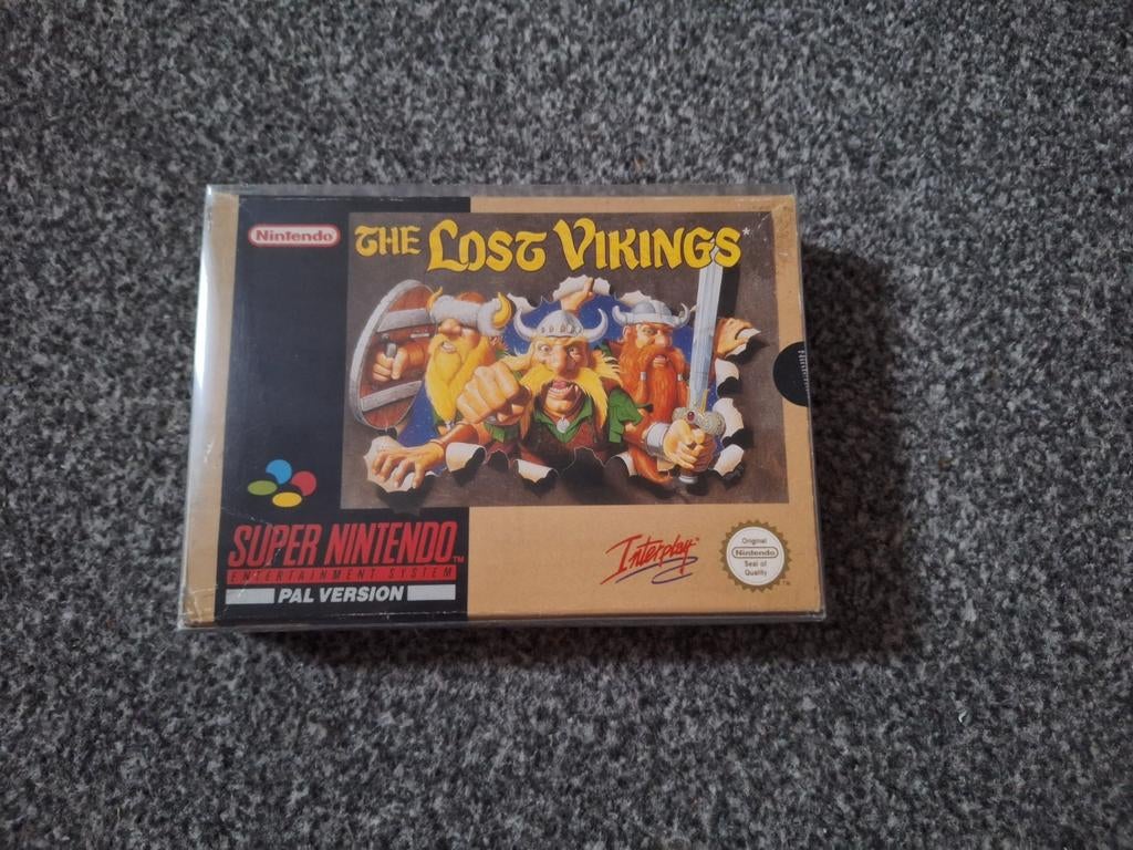 Snes spel The Lost vikings cib incl. Protector box, Spelcomputers en Games, Ophalen of Verzenden