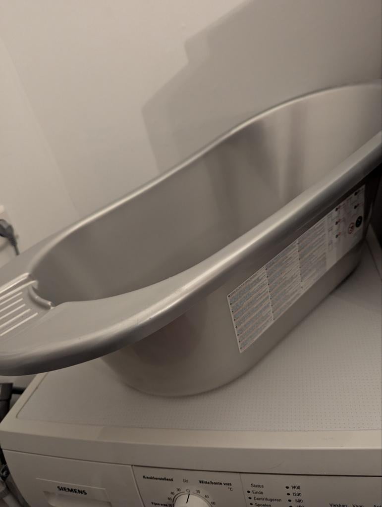 Bebe-jou babybadje met standaard slang opzetstukken COMPLEET, Ophalen, Gebruikt, Badje, Bébé-jou