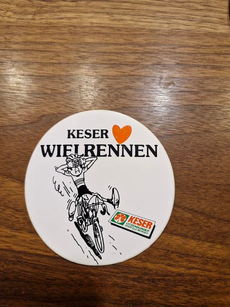 4719 Keser Wielrennen Sticker, Verzamelen, Ophalen of Verzenden, Gebruikt