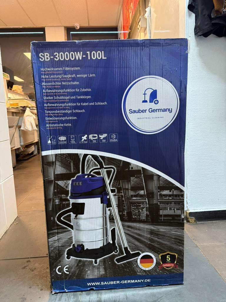 Industriële Stofzuiger SB-3000W-100L Ongebruikt, Ophalen of Verzenden, Nieuw, Overige typen