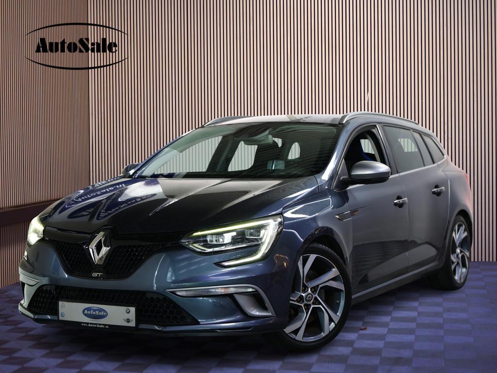 Renault Mégane 1.6 TCe GT AUT KUIPST HEADUP NAV DHS STOELVW, Auto's, 1618 cc, Gebruikt, 4 cilinders, Blauw